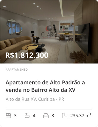 Venda ou alugue rápido Exemplo de card de anúncio do site